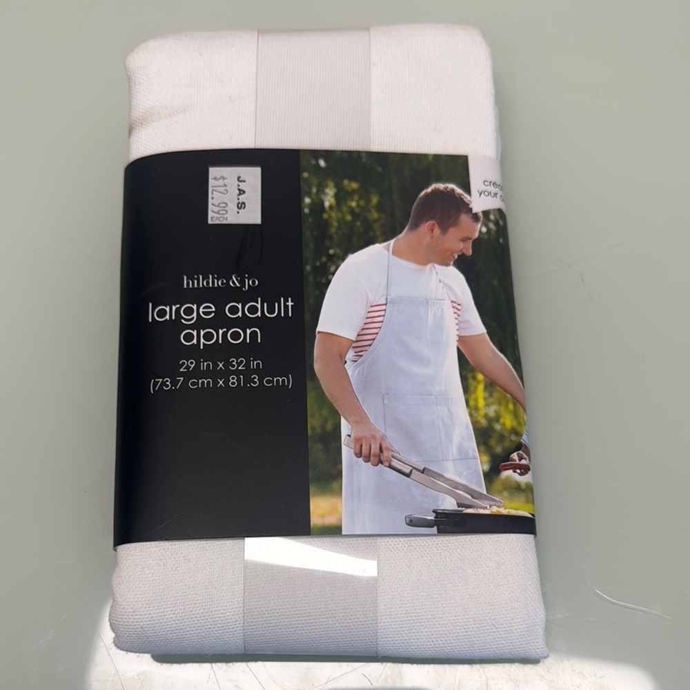 J.O.A. White Cotton Apron